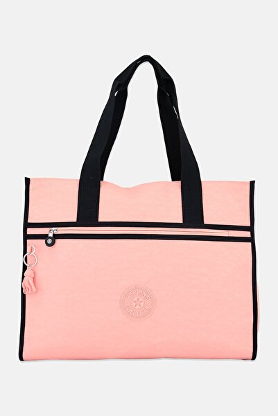 Kipling Women Brand Logo Tote Bag, Peach
