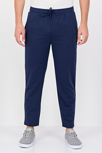 Aeropostale بنطال رياضي سادة بقصّة عادية للرجال، أزرق داكن