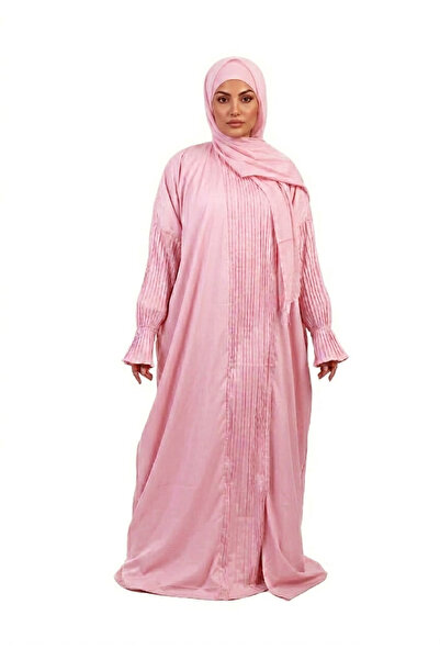 SDD Egyptian Cotton prayer shawl with attached headscarf, wide and comfortabl...