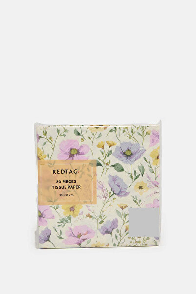 REDTAG Assorted Floral Pattern Paper Napkins (20 Piece)
