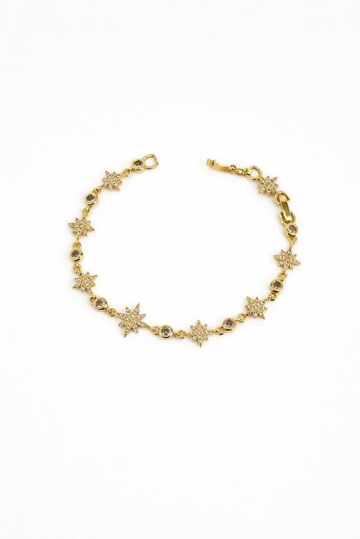 Sacha Accessories Kuzey Yıldızlı ve Taş Sıralı Bileklik