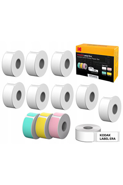 Kodak Set of 12 rolls of ERA M50 labels, self-adhesive, 13x30mm, multicolor