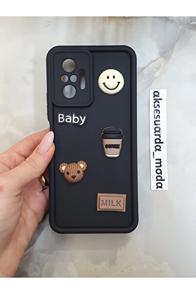 Aksesuarda Moda حافظة سيليكون متوافقة مع هاتف Redmi Note 10 PRO مع شكل مرسوم