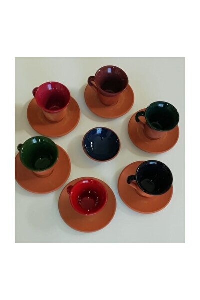 DestiHome Earthenware Glazed Handmade Cup Set of 6
