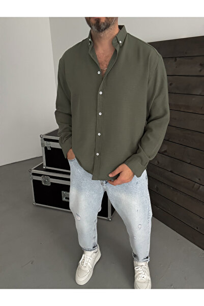 BYBASICMAN Dark Khaki Basic Shirt G-5138
