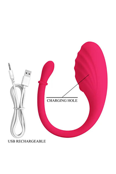 OEM Ou Vibrator Smart App Control USB 9 Functii Vibratii 19.5cm Silicon Waterproof