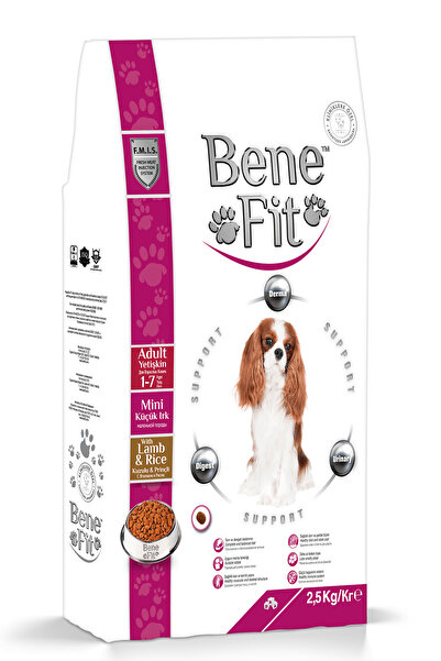 BENEFIT Dry food for adult small dog, Super Premium, with lamb and rice, 2.5 kg