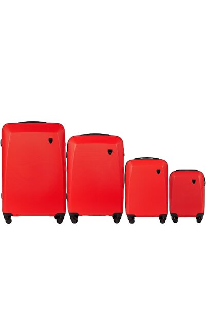 wings Set de 4 trolere de cabină Plover ABS+ roșii