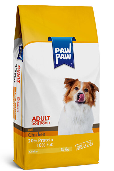 PawPaw Dry food for adult dogs, premium, with chicken, 15 kg, healthy digestion