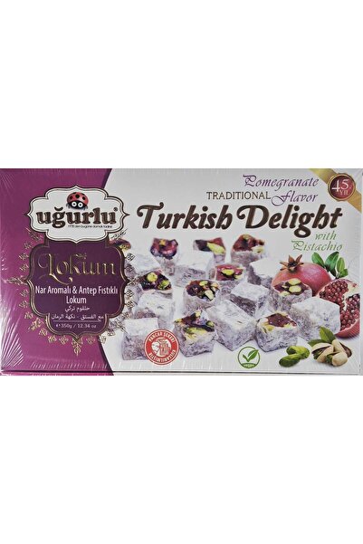 Uğurlu Turkish Ugurlu Rahat with Pomegranate and Pistachio - 350 gr