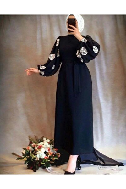 modasindoma فستان نسائي بأكمام ملونة