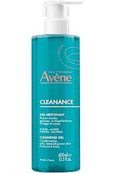 Avene غسول جل أفين كلينانس للبشرة الدهنية والمعرضة لحب الشباب، 400 مل