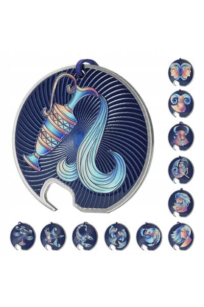 KADAX Deschizător de sticle pentru sticlă de bere, cadou metalic, cu zodia Vă...