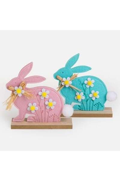 SHOPIENS Decorațiune iepuraș colorat 14 x 4 x 15 cm