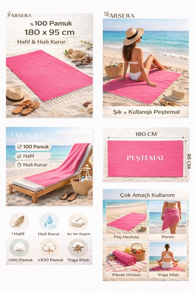 maison aura home textiles Peştemal Beach Towel &100 Cotton