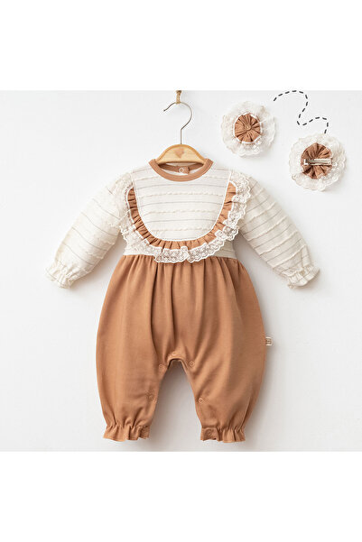 İlay Bebek Kız Bebek Simli Tokalı Tulum