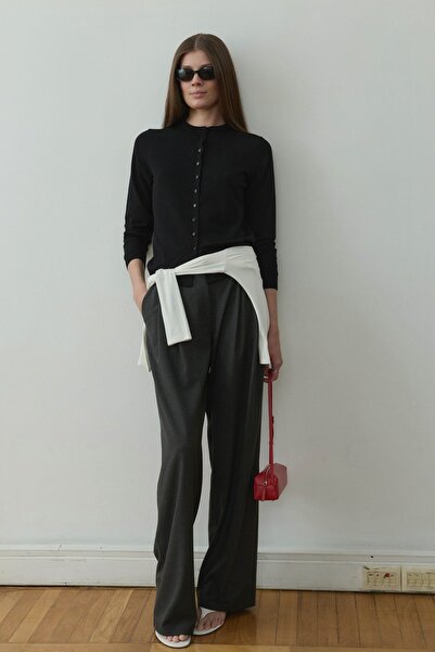 Suud Collection Μαύρη Ζακέτα Πλεκτή Arya