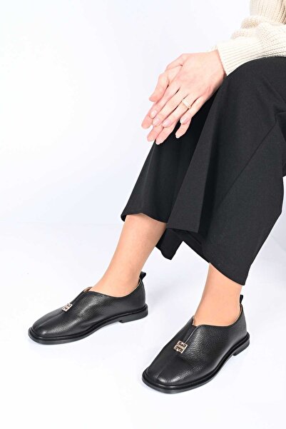 Bestello Laceless Buckle Detail Jurdan Taban Genuine Leather Loafers 332-2610...
