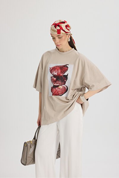 MAI STUDIOS CO. Pomelo Oversize Taş T-Shirt