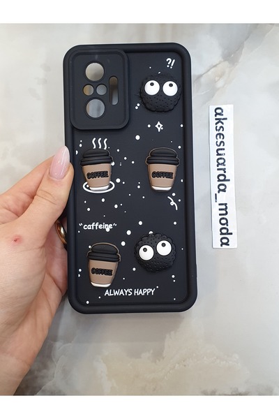 Aksesuarda Moda حافظة سيليكون متوافقة مع هاتف Redmi Note 10 PRO مع شكل مرسوم