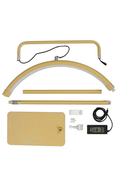 Cosmeticos Lampă LED Semilună Profesională Moon Light – 23 Inch | 36W | 2800 LM | GOLD | Suport Telefon Inclus