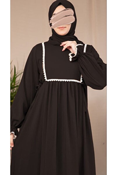 Nissra فستان أنكانور دانتيل حواف أسطوانية برباط جانبي ANKA265126