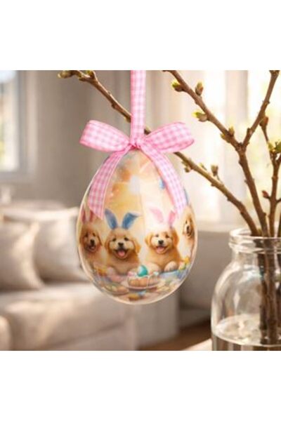 SHOPIENS Yellow Egg Decoration 10 cm