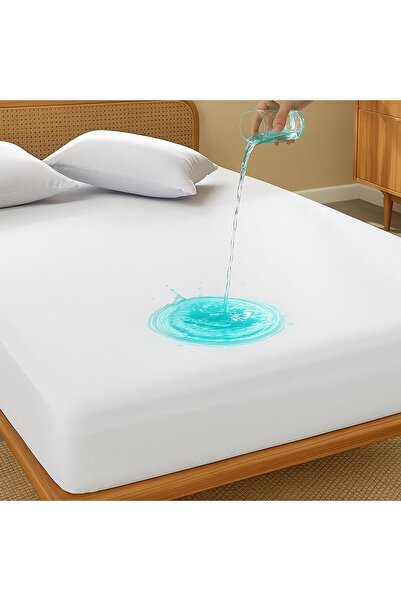 Arabest Full Size Waterproof Mattress Protector, Breathable Noiseless Fitted ...