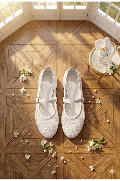 Deniz Terlik Women's Soft Lightweight Stone Beaded Casual Evening Dress Balle...