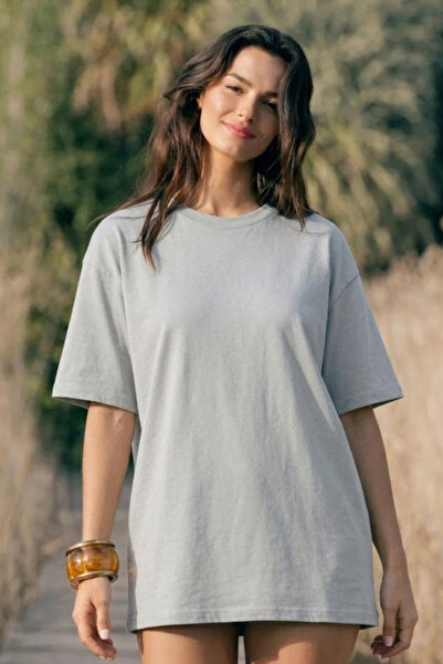 COMBİNE MİCHAİL Ženska majica kratkih rukava okrugla kragna siva