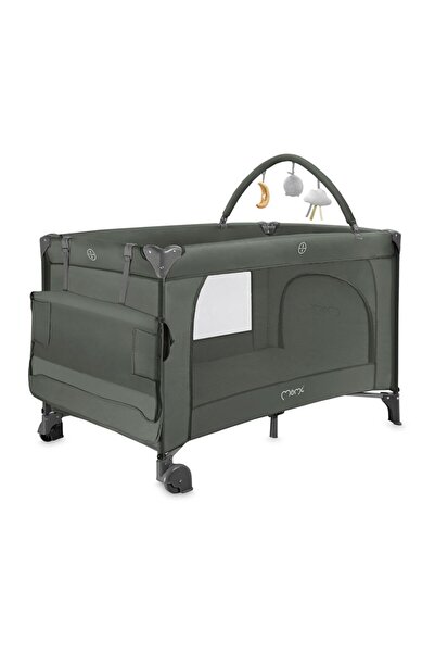 Momi Patut pliabil cu doua nivele si masuta de infasat, 60x120 cm, Momi, Belo...