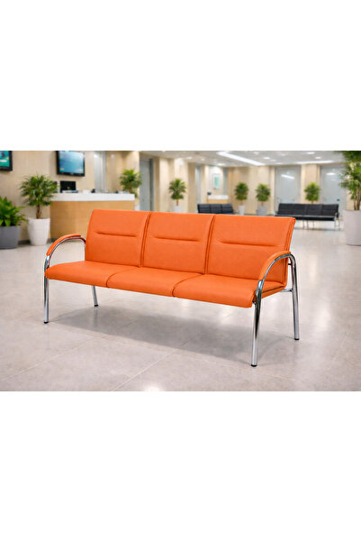 YRN OFIS Ofis üçlü bekleme koltuğu lobi bekleme alanı misafir koltuğu