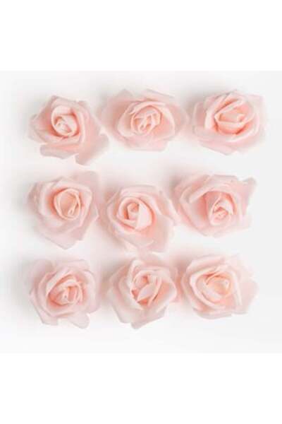 SHOPIENS Flori pentru Creații Trandafiri Roz 7 cm - 9 buc