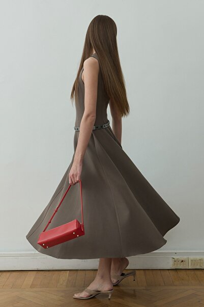 Suud Collection Brown Sarah Flared Dress