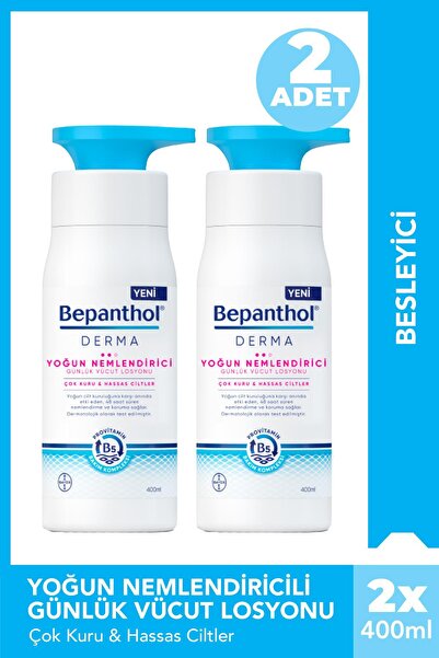 Bepanthol Derma Yoğun Nemlendirici Günlük Vücut Losyonu 400 ml 2 Adet