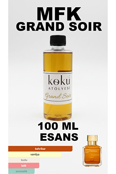 KokuAtölyesi MFK Grand Soir 100 ml Esans | Amber & Vanilyalı Unisex Niş Parfü...