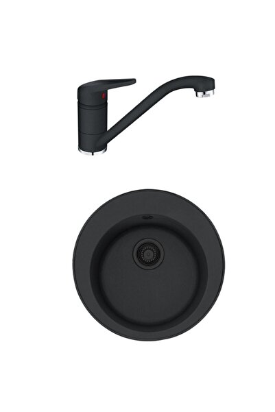 Franke Pachet chiuvetă Fragranite ROG 610 + baterie Novara Plus neagră (BLACK...