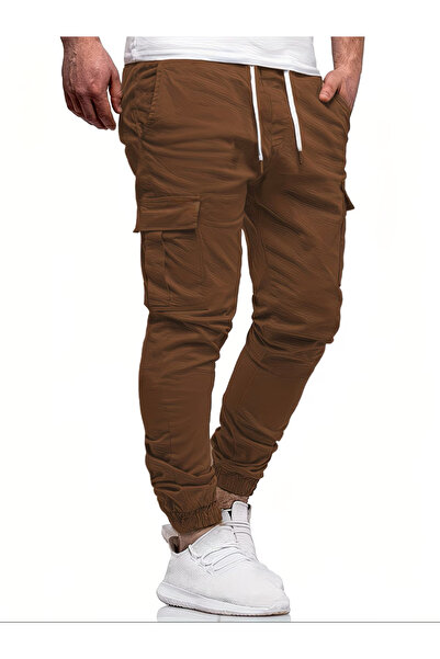 Wise&Go Store Παντελόνι Cargo Βαμβάκι τεμαχίων με ελαστική μέση και μανσέτες ...