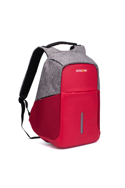 Datazone Anti-Theft Bag Backpack. Red Color Model Number Dz-Bp07S