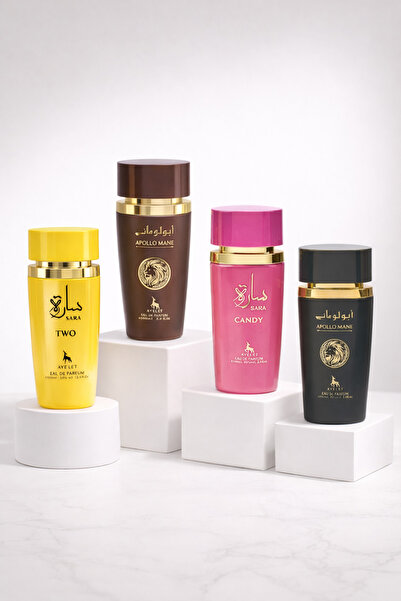 Ayelet 4 PARFUMURI ARABESTI - Sara two+Apollo Mane Black+Sara Candy+Apollo Br...