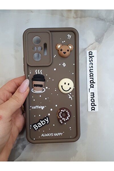 Aksesuarda Moda Redmi Note 10 Pro Compatible Silicone Case with Figure