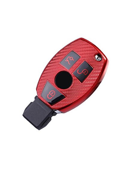 Mercedes Benz Husă cheie din silicon, aspect carbon
