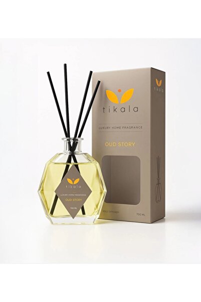 tikala Bambu Çubuklu Lüx Kristal Oda Kokusu Oud Story 700 ML