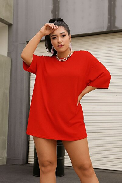 E-ROMA Plain Oversized Unisex T-Shirt Ycb2