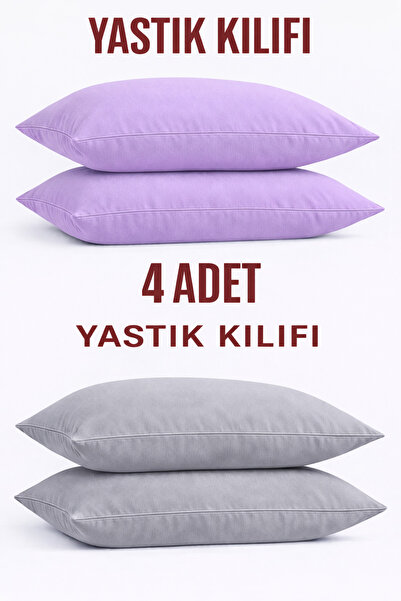 SADEN HOME Cotton Pillowcases Lila-Grey 50X70 cm