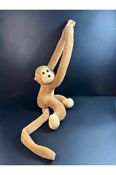 724 AUTO Peluş Oyuncak - Elleri Yapışkanlı Sarılan Sevimli Maymun - 80cm