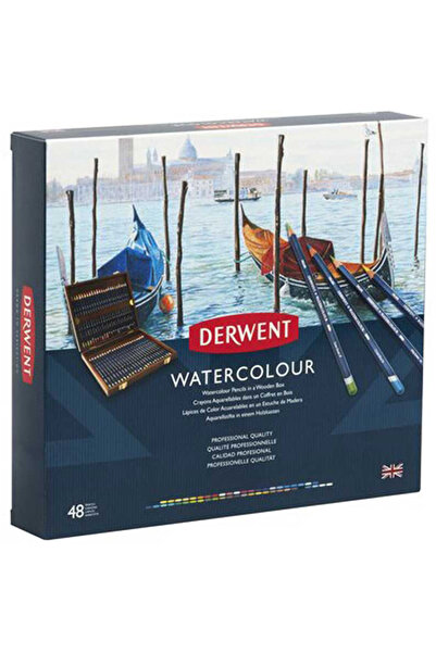 Derwent Watercolor Pencil 48'Li Wooden Box