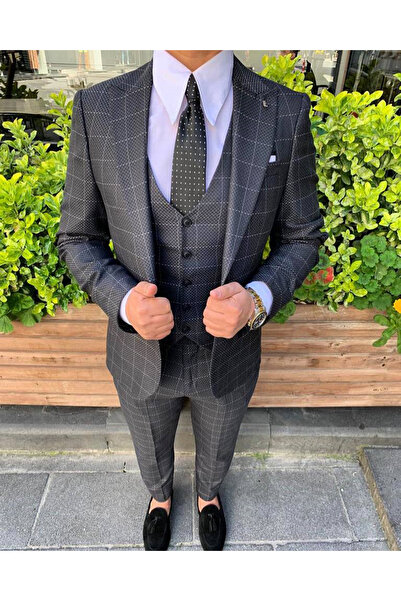 Fc Plus 5766 YAPRAK DESEN EKOSELİ YELEKLİ TAKIM EBİSE ST