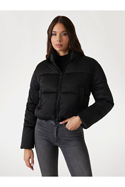 Guess Rhinestone puffer jacket