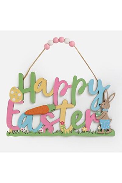 SHOPIENS Placă cu mesaj de Paște Fericit 22 x 15 cm